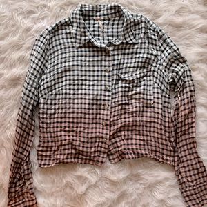 Free people Buffalo check tee